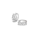 Earring TRIO cubic zirconia white