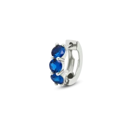 Earring TRIO cubic zirconia blue