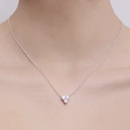 Necklace Luce Trio white