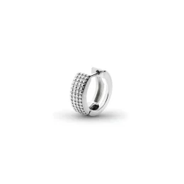 Earring Circle ribbed M