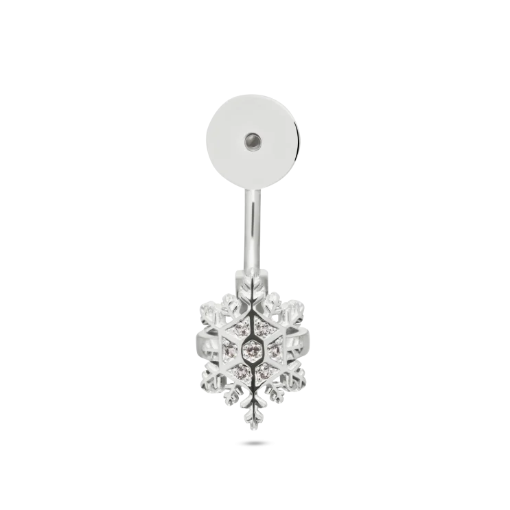 Snowflake under ear