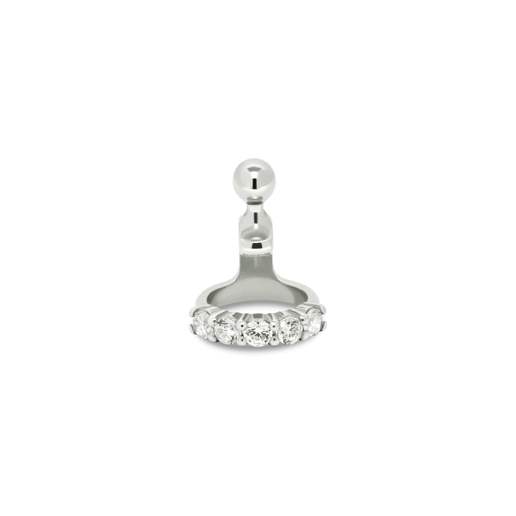 Pendant 5 pietre white
