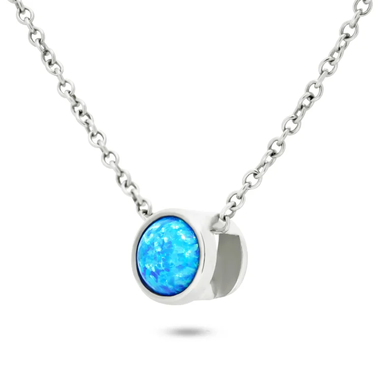 Necklace Blue Opal