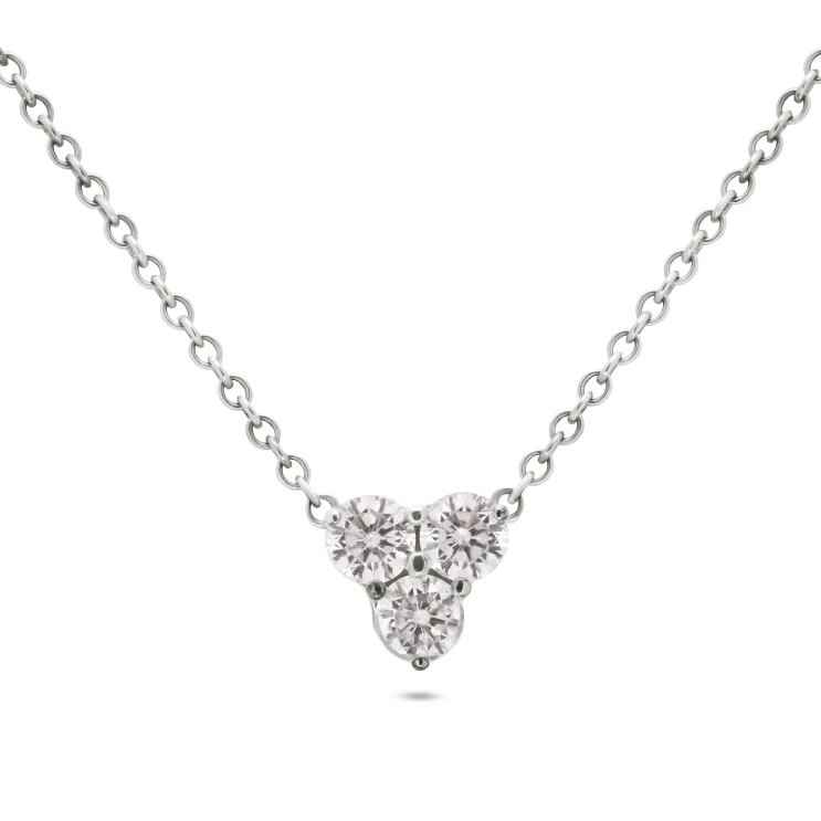 Necklace Luce Trio white