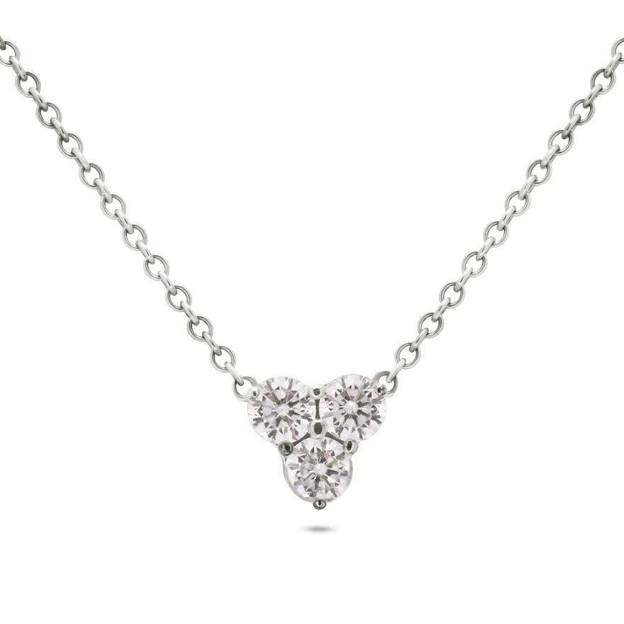 Necklace Luce Trio white
