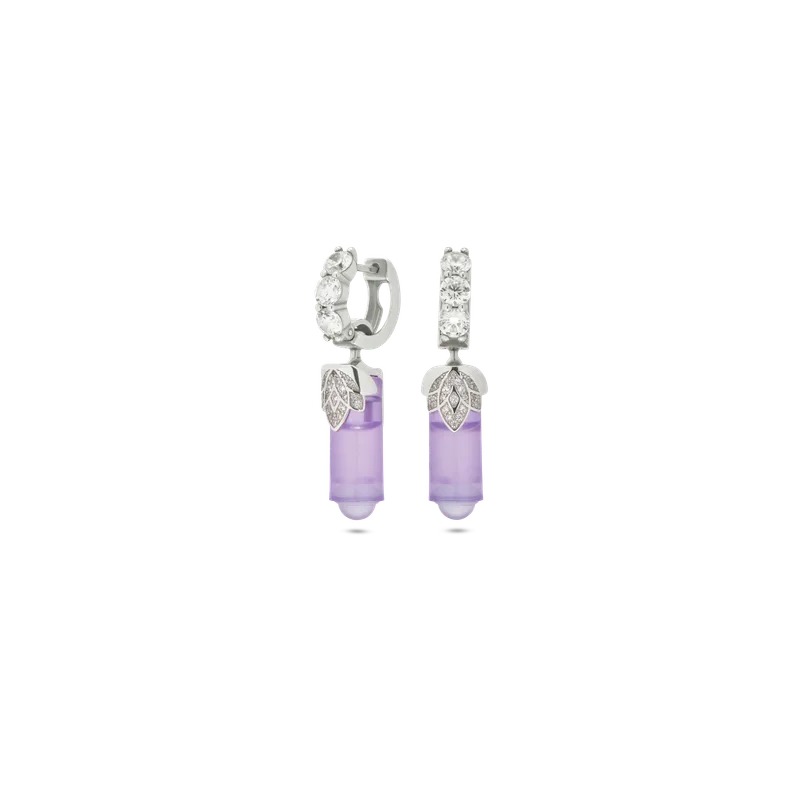 Earrings Loto Viola