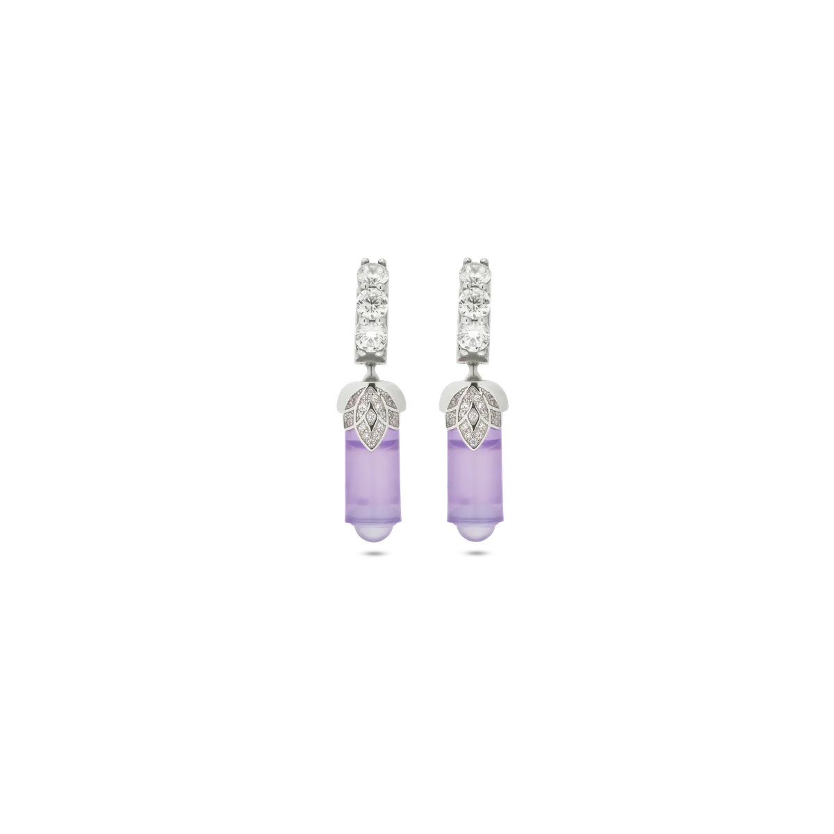 Earrings Loto Viola