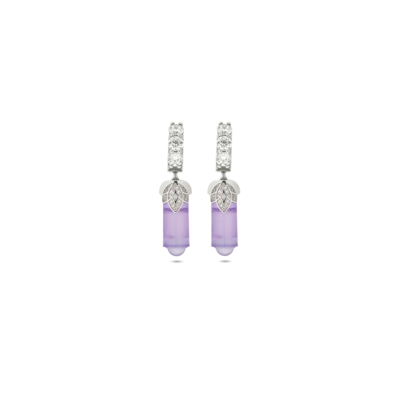 Earrings Loto Viola