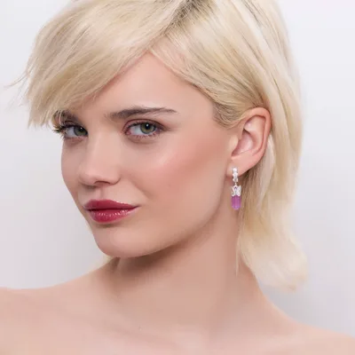 Earrings Farfalla Viola