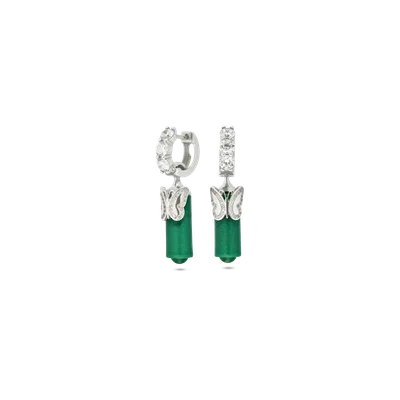 Earrings Farfalla Verde