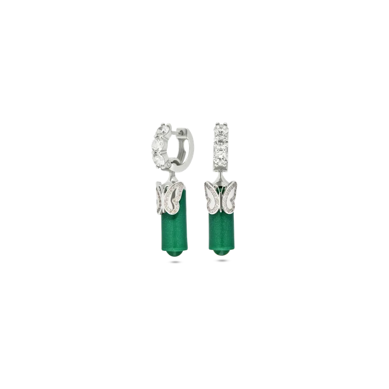 Earrings Farfalla Verde