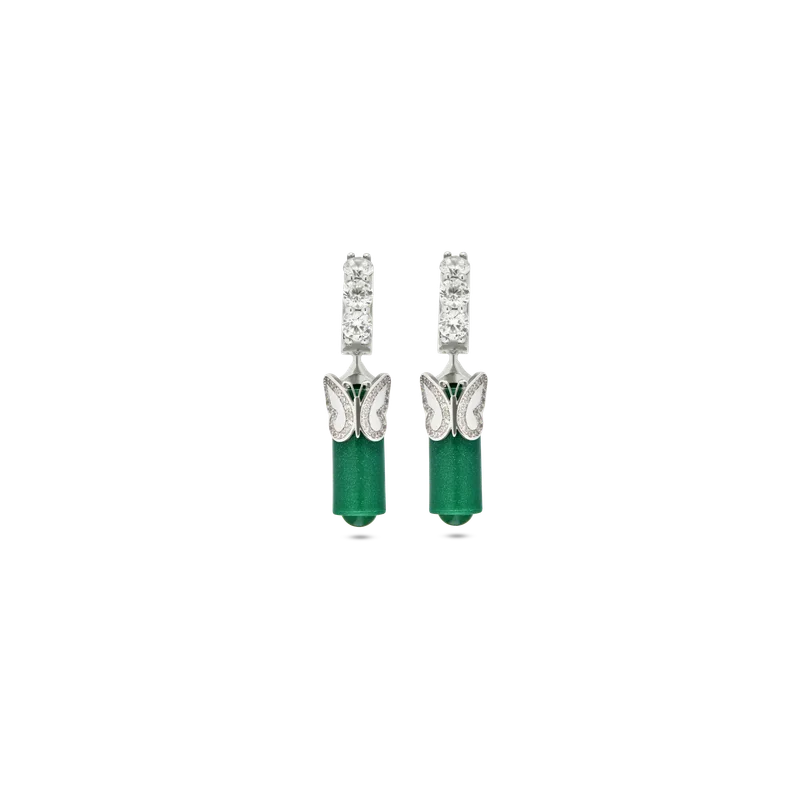 Earrings Farfalla Verde