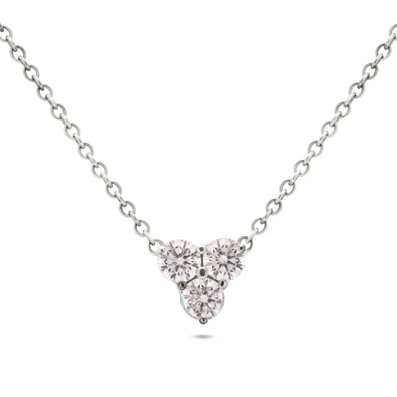 Necklace Luce Trio white
