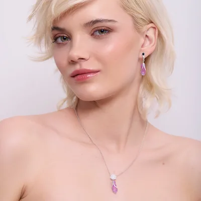 Earrings Onice Viola
