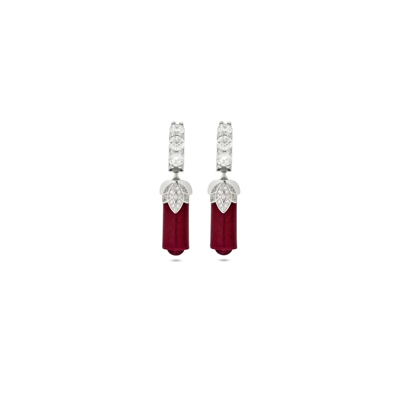 Earrings Loto Rubino