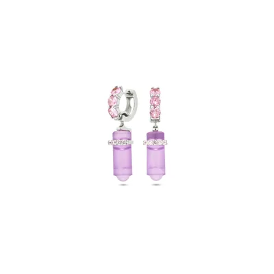 Earrings Rosa Viola