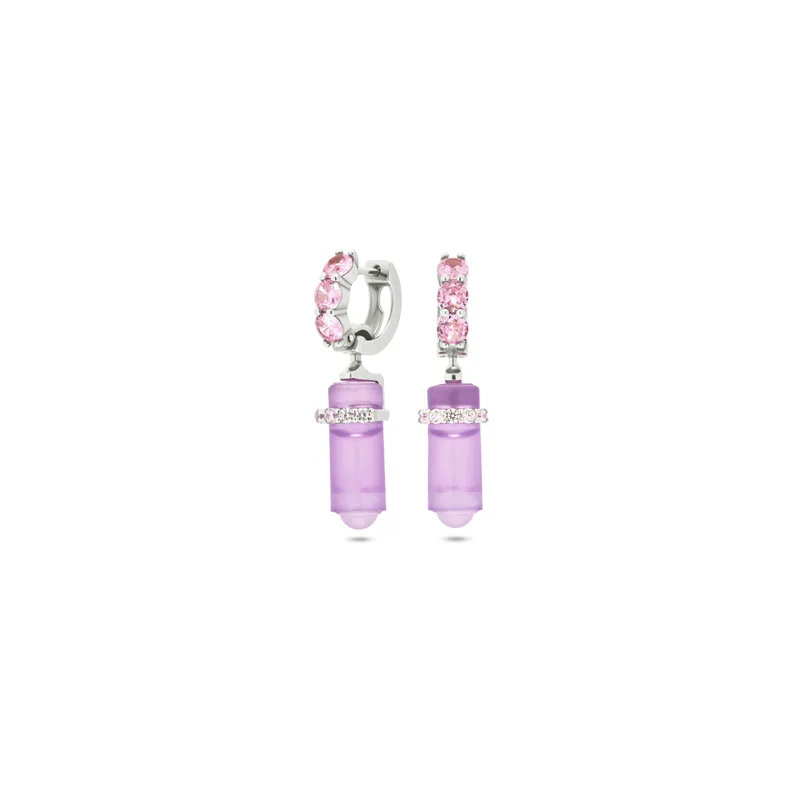 Earrings Rosa Viola