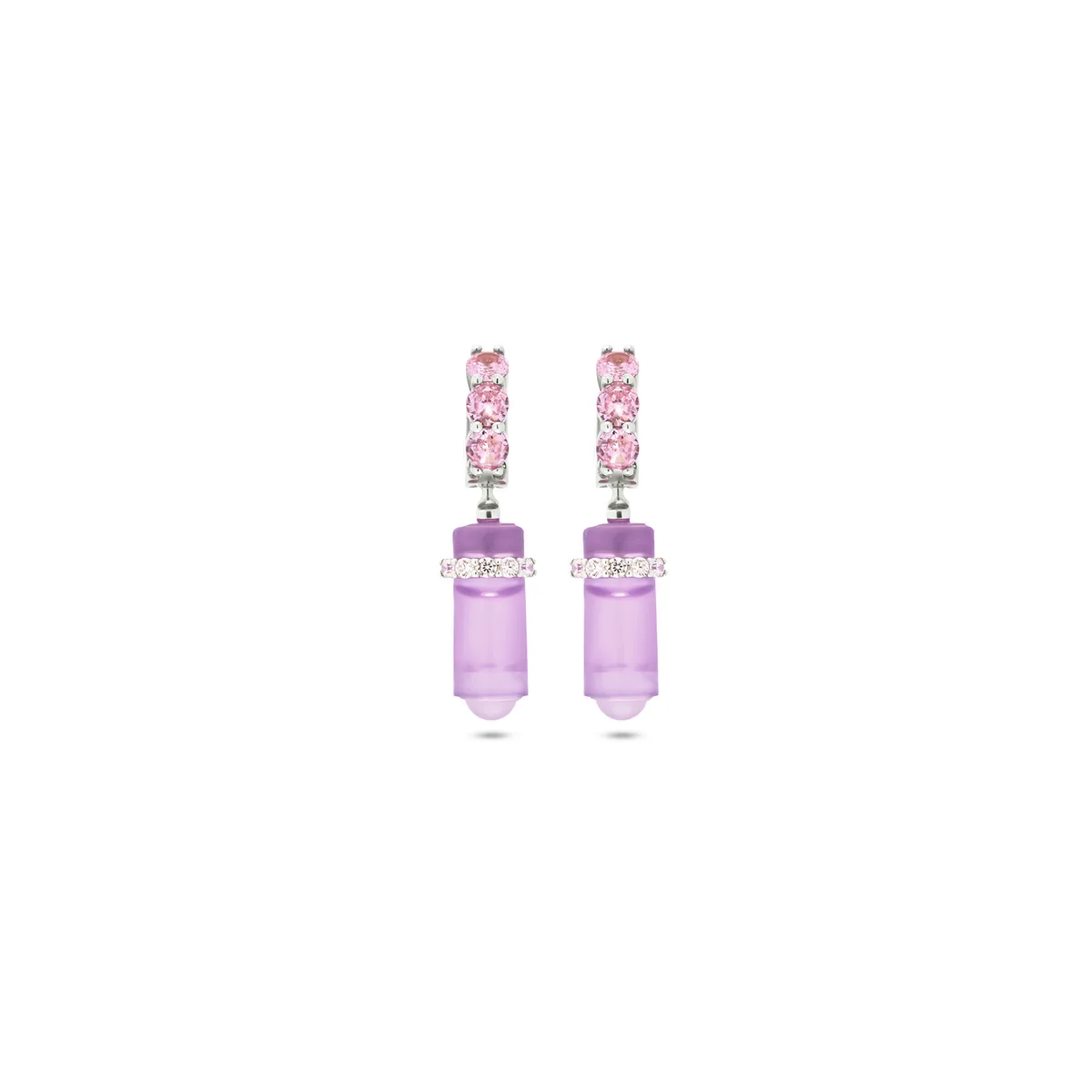 Earrings Rosa Viola