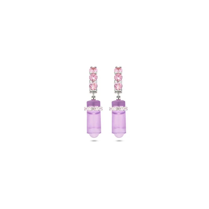 Earrings Rosa Viola