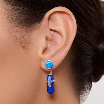 Earrings Blu Electra