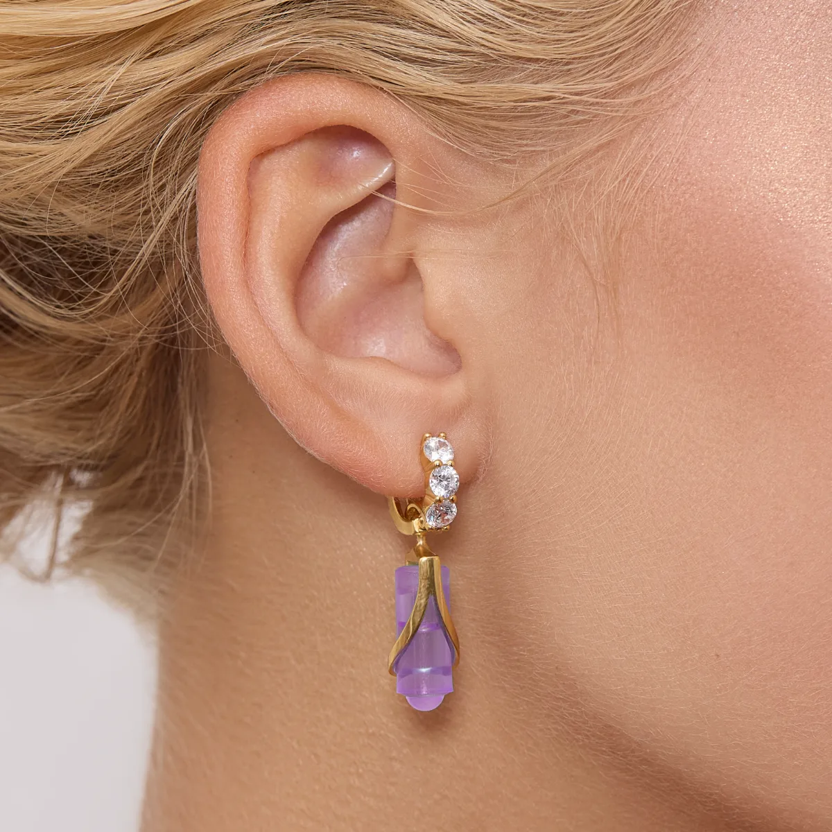 Earrings Violetta 18k Gold Plated