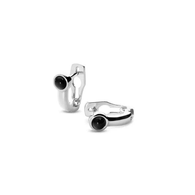 Earring UNA onyx 1pc